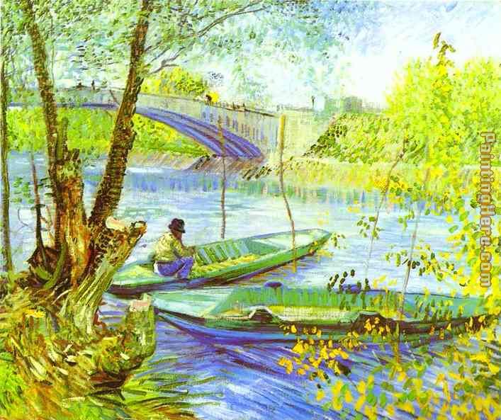 Vincent van Gogh Fishing in Spring